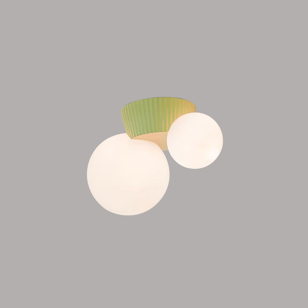 Modern Ceiling Lamp with Double Globes – Stylish Scandinavian Wall Lighting for Living Room and Bedroom | Sansoti