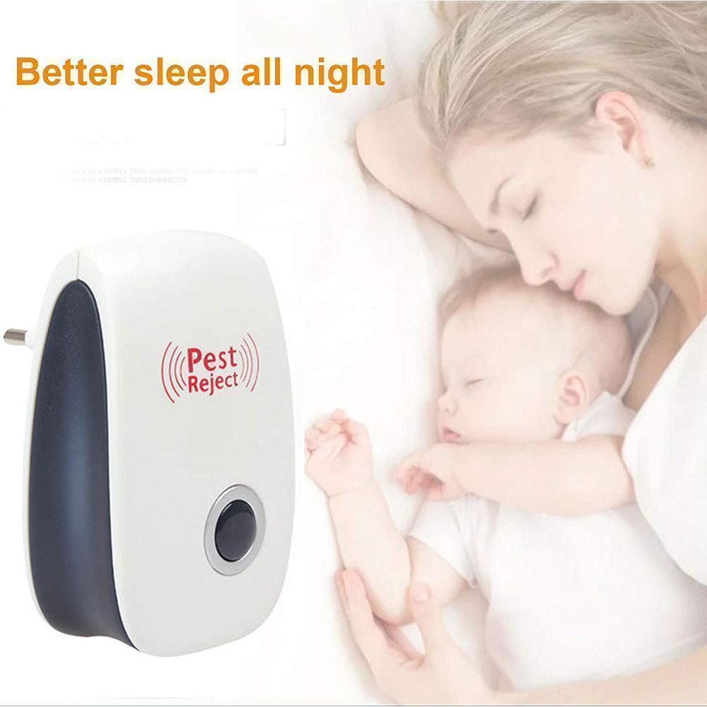 Ultrasonic Pest Repeller for Mice Insects and Flies 3 Pieces Plug-In Device Safe and Effective | Sansoti