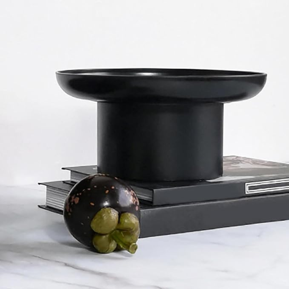 Round Fruit Bowl with Stable Base for Stylish Kitchen Storage Decorative Fruit Basket Dining Table Kitchen Table | Sansoti