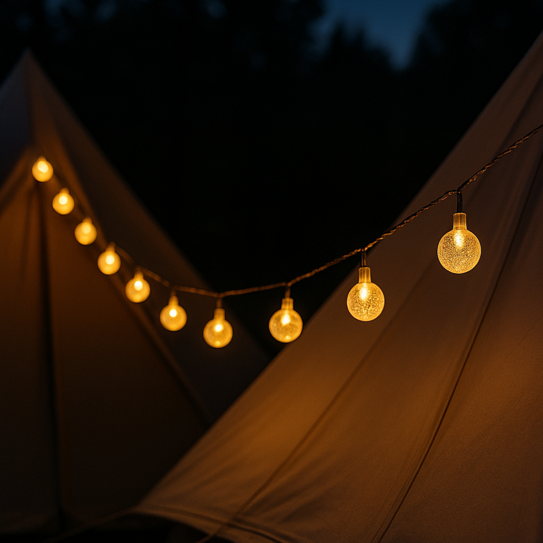 Solar-LED-Lichterkette, 10 Meter, warmweiß, wasserbeständig, für draußen, Garten, Camping, Terrasse, Partybeleuchtung und stimmungsvolle Beleuchtung | Sansoti