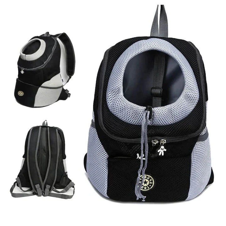 Dog Carrier Backpack Breathable Mesh for Small to Medium-Sized Dogs Travel Cycling Hiking Outdoors | Sansoti