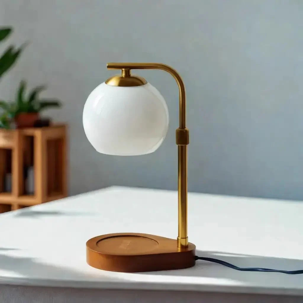 Lampa do podgrzewania świec, lampa stołowa bez płomienia, 33 cm, nowoczesny design | Sansoti