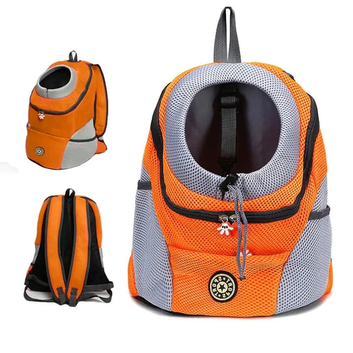 Dog Carrier Backpack Breathable Mesh for Small to Medium-Sized Dogs Travel Cycling Hiking Outdoors | Sansoti