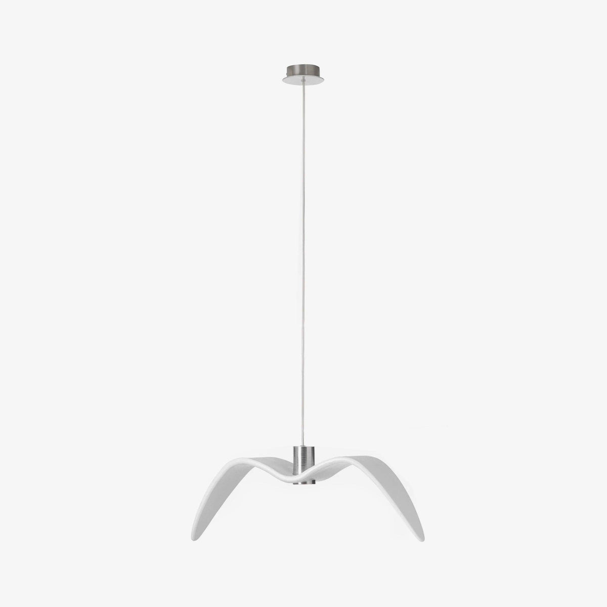Suspension LED design oiseau résine aluminium blanc noir 3000K 4000K 6000K salon lampe pendante minimaliste organique plafonnier | Sansoti