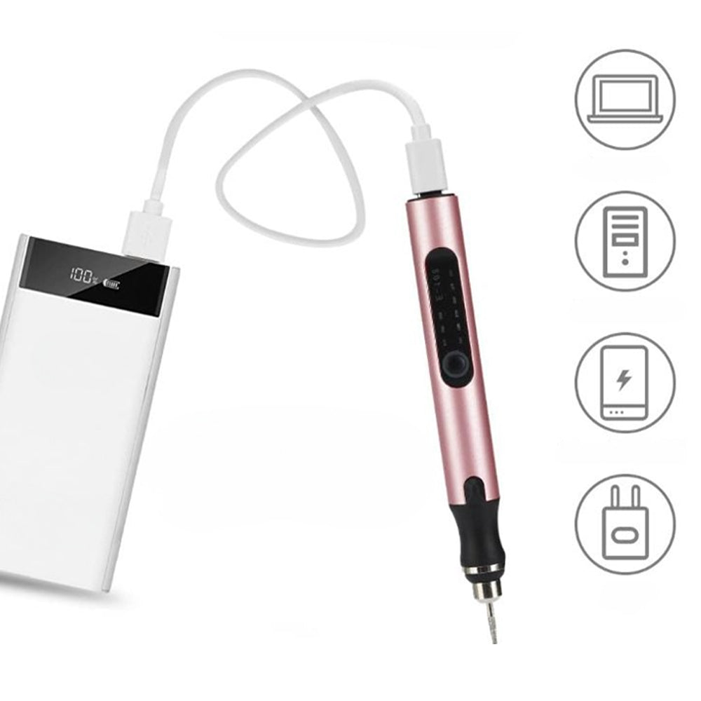 Engraving Pen Rechargeable USB-C Variable Speed Precision Work Engraving Hobby Creative Tool DIY Crafts | Sansoti