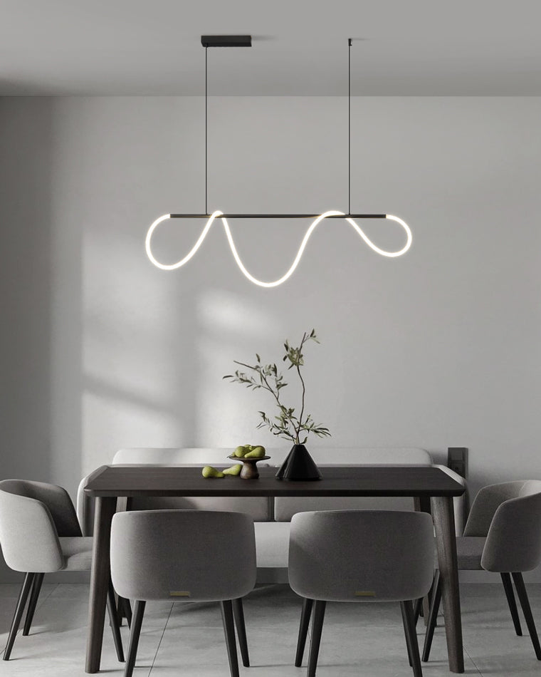 Suspension corde LED cercle laiton dimmable 3 tailles salle à manger salon minimaliste | Sansoti