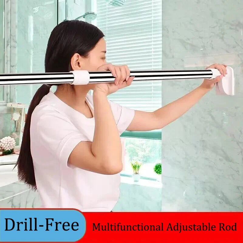 Adjustable Telescopic Rod Without Drilling For Shower, Curtain, And Cabinet | Sansoti
