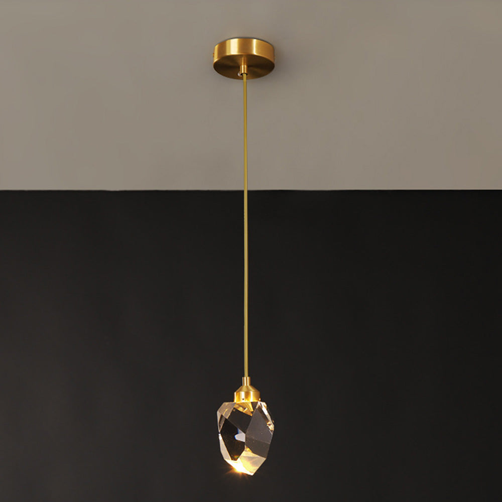 Hängelampe Glas Metall Gold verstellbar Esstisch Wohnzimmer Kücheninsel Tropfenform Designlampe Stimmungslicht | Sansoti