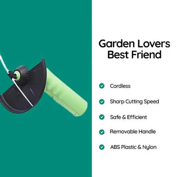 Kabelloser Unkrauttrimmer Mini-Rasenmäher für Gartenrandbearbeitung Unkrautbekämpfung Akku-betriebener Präzisionstrimmer | Sansoti