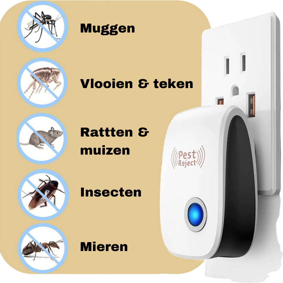 Ultrasonic Pest Repeller | Plug-in Pest Control for Mice, Rodents, and Insects | Non-toxic & Pet-friendly | 40 m² Coverage | Sansoti