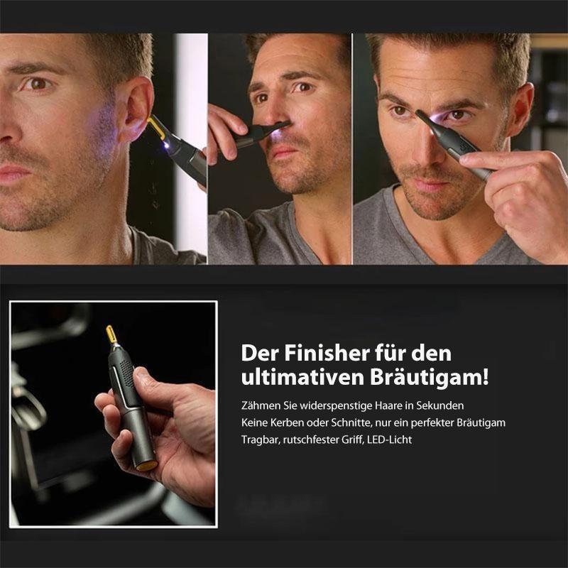 Electric Eyebrow Trimmer with LED Light Black for Facial Hair Detail Trimmer Precision Shaving Nose Ear Sideburns Contour Trimmer Rechargeable | Sansoti