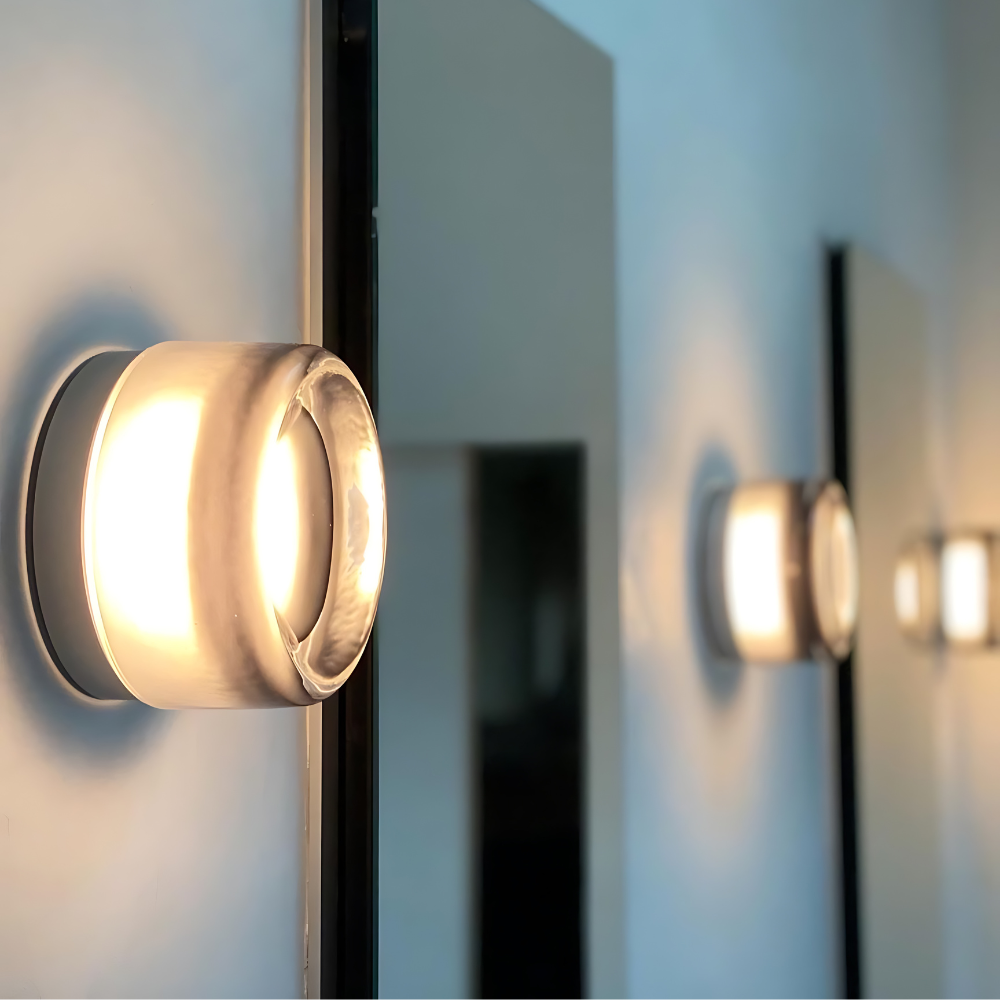 Wall Lamp With Sensor LED Dimpled Acrylic Modern Night Lamp 13.5cm | Sansoti