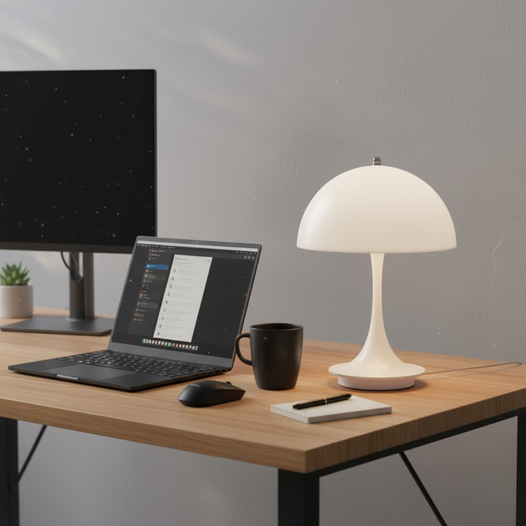 Wireless table lamp with LED – Modern design lamp for atmospheric lighting | Sansoti