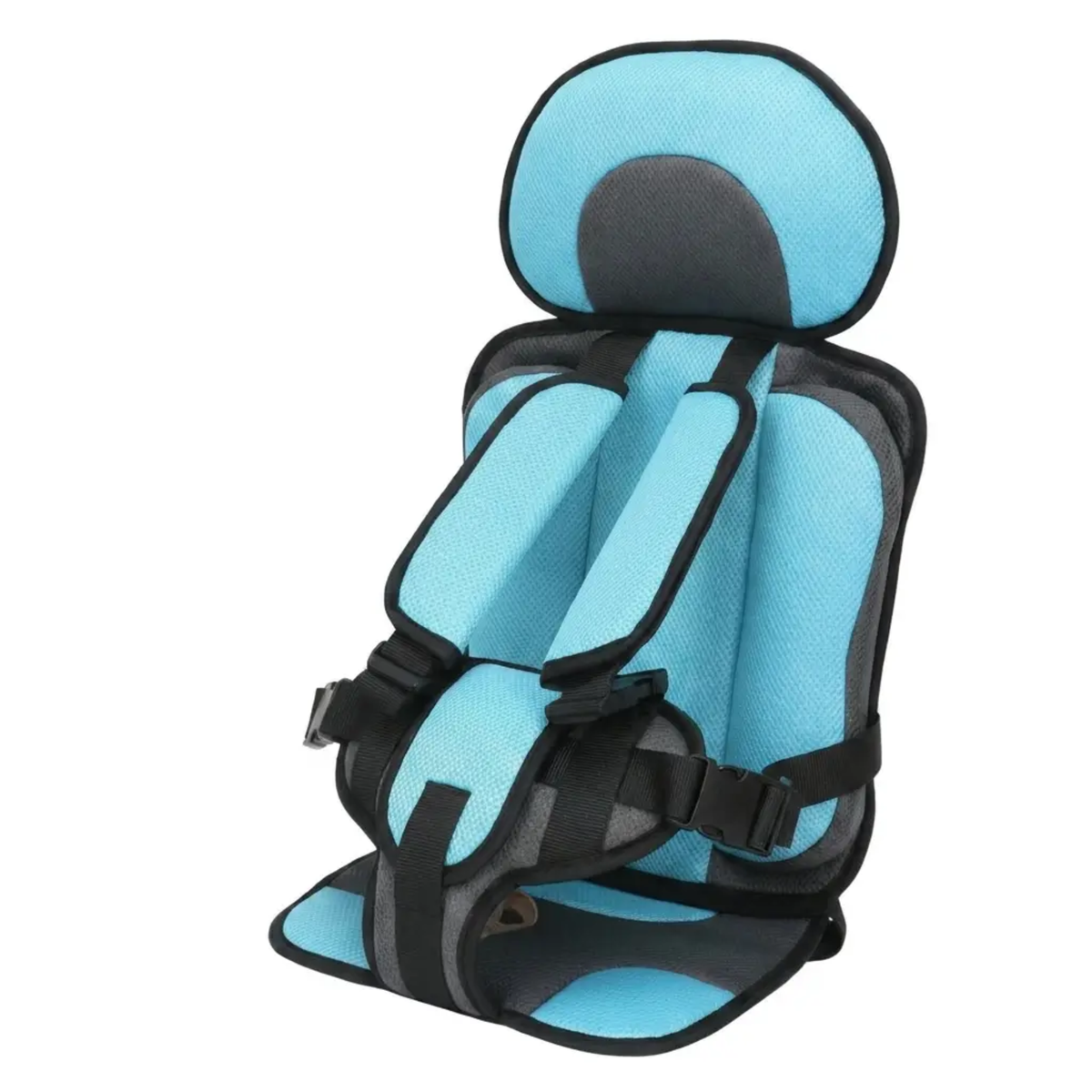 Foldable Child Car Booster Seat – Portable and Safe Booster Seat with 5-Point Harness for Children Aged 0–14, Washable Cover | Sansoti