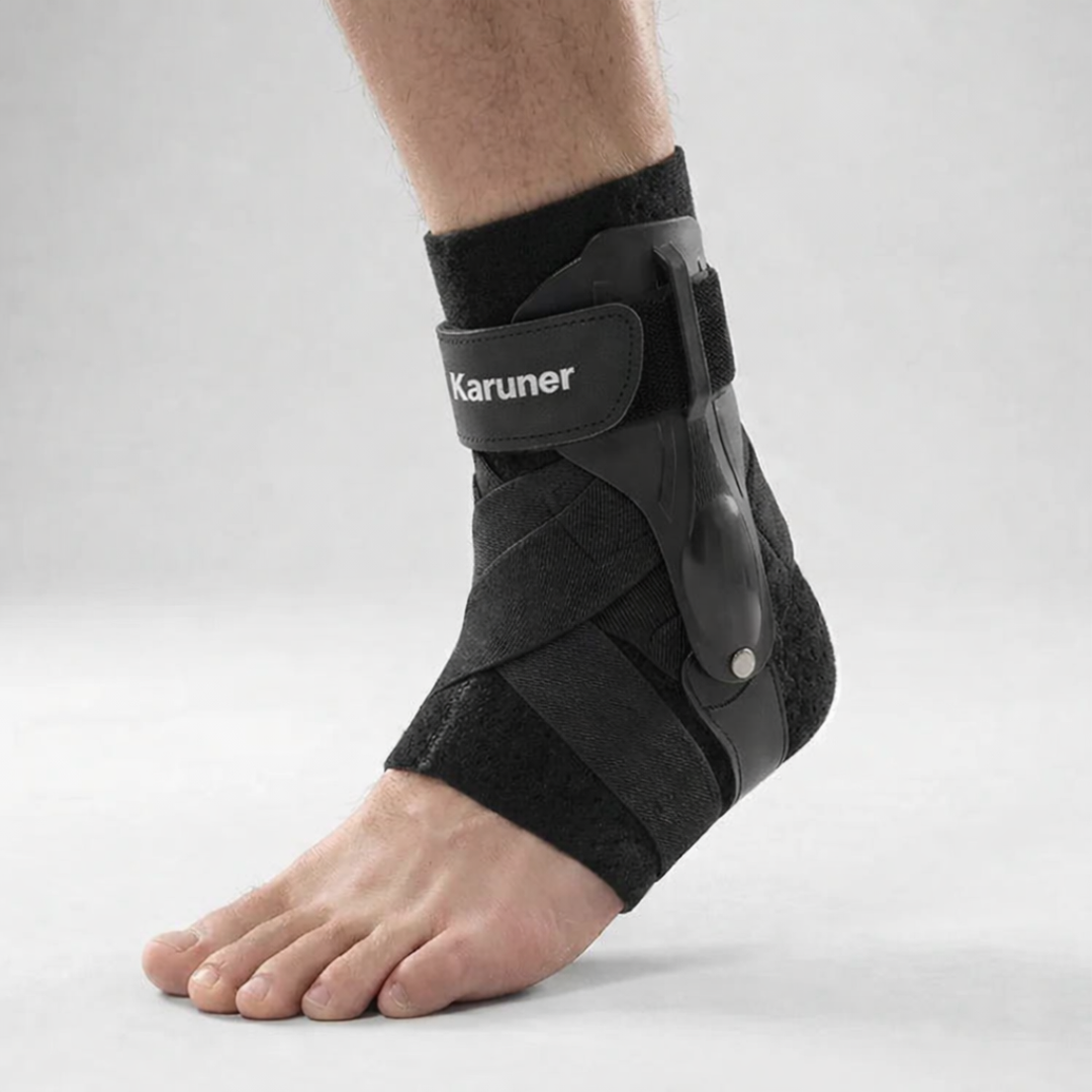 Adjustable Ankle Brace with Compression and Side Support for Sports Recovery, Stability, and Injury Prevention | Sansoti