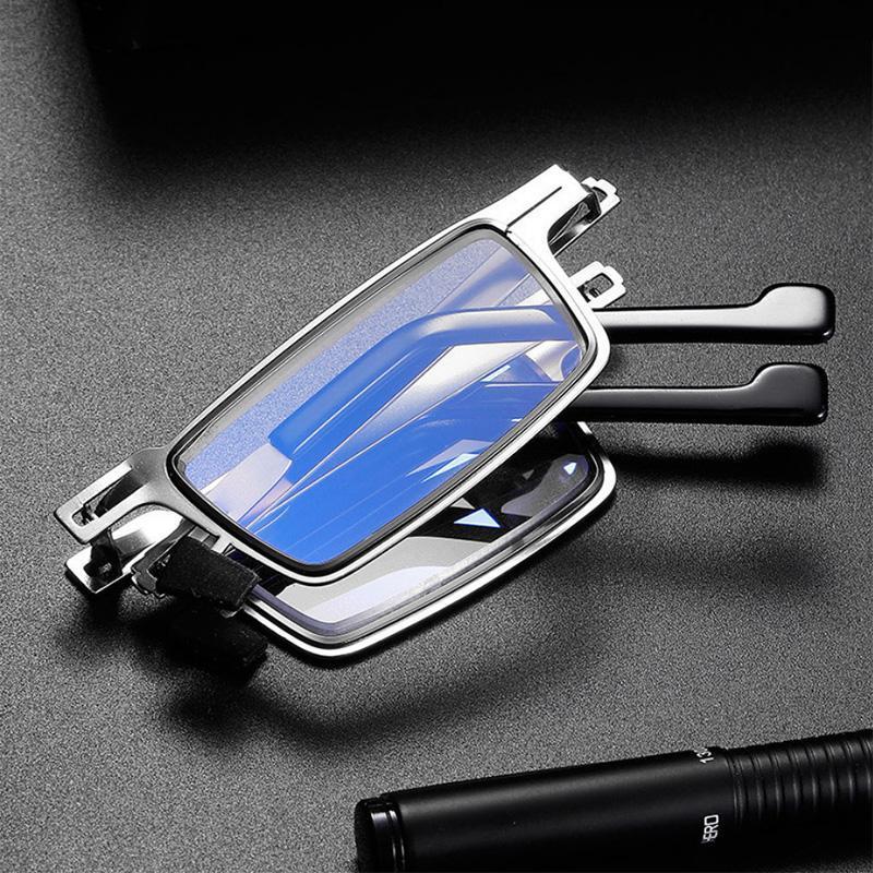 Foldable Reading Glasses with Blue Light Filter – Ultralight Titanium Frame – Flexible Temples for Wearing Comfort | Sansoti