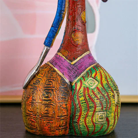 Abstract Female Figure Handmade Resin Colorful Modern Art Sculpture Living Room Gift | Sansoti