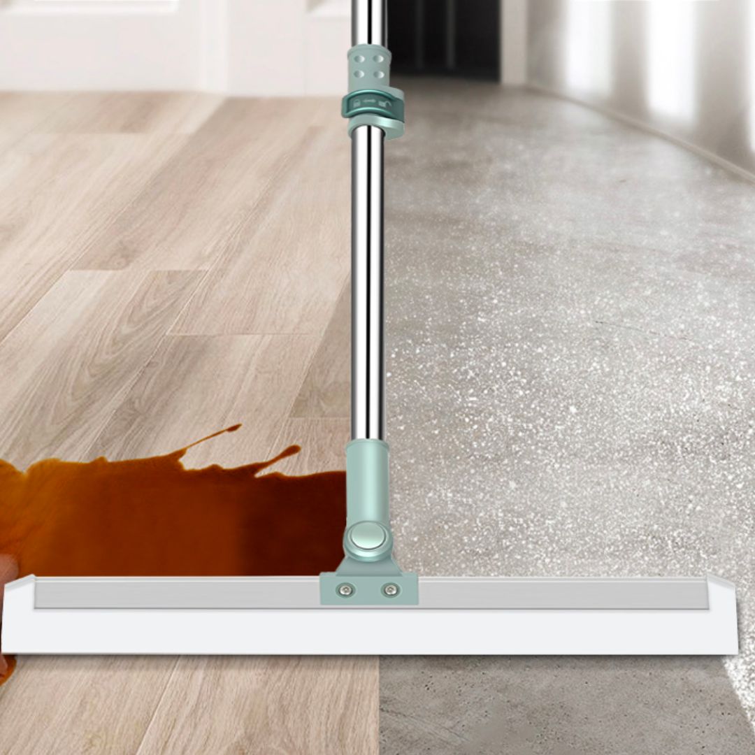 Silicone Floor Squeegee with Telescopic Handle | Sweeping Brush & Window Squeegee for Streak-Free Cleaning | Sansoti