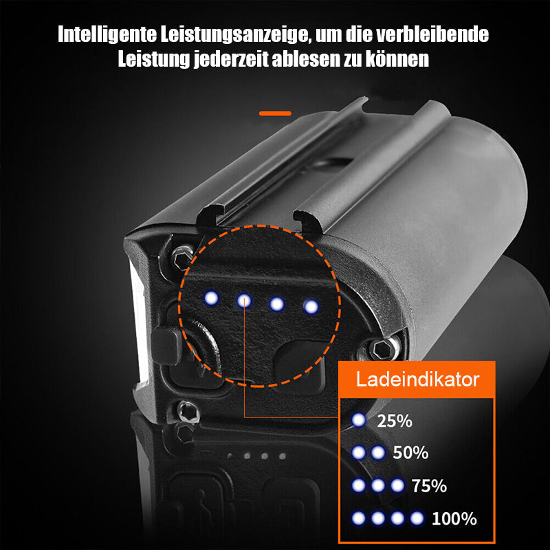 Éclairage vélo LED phare avant 900 lumens rechargeable noir étanche large champ lumineux sécurité vélo | Sansoti