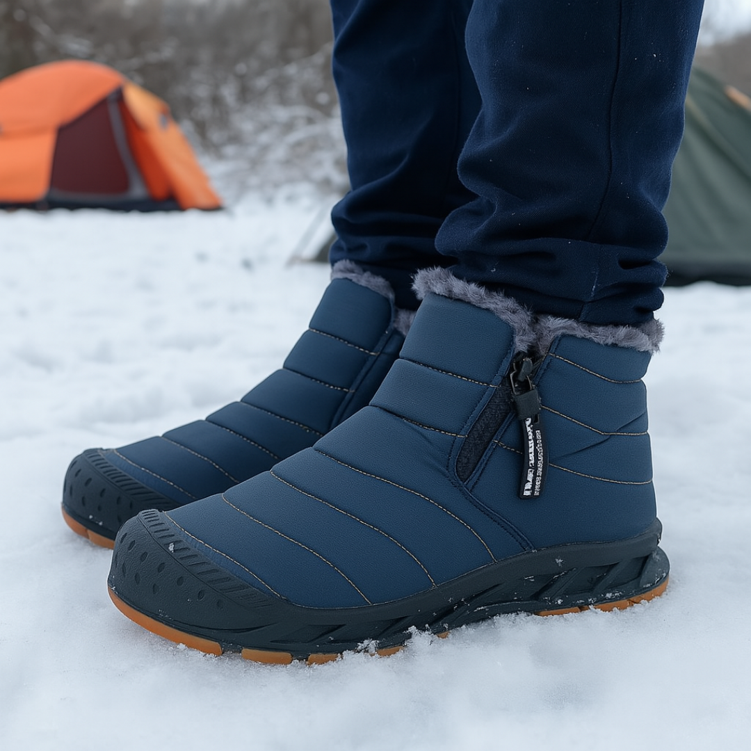Waterdichte Winterlaarzen Unisex met Fleecevoering Zijrits Antislip Zool voor Warme Voeten Sneeuw Wandelen | Sansoti
