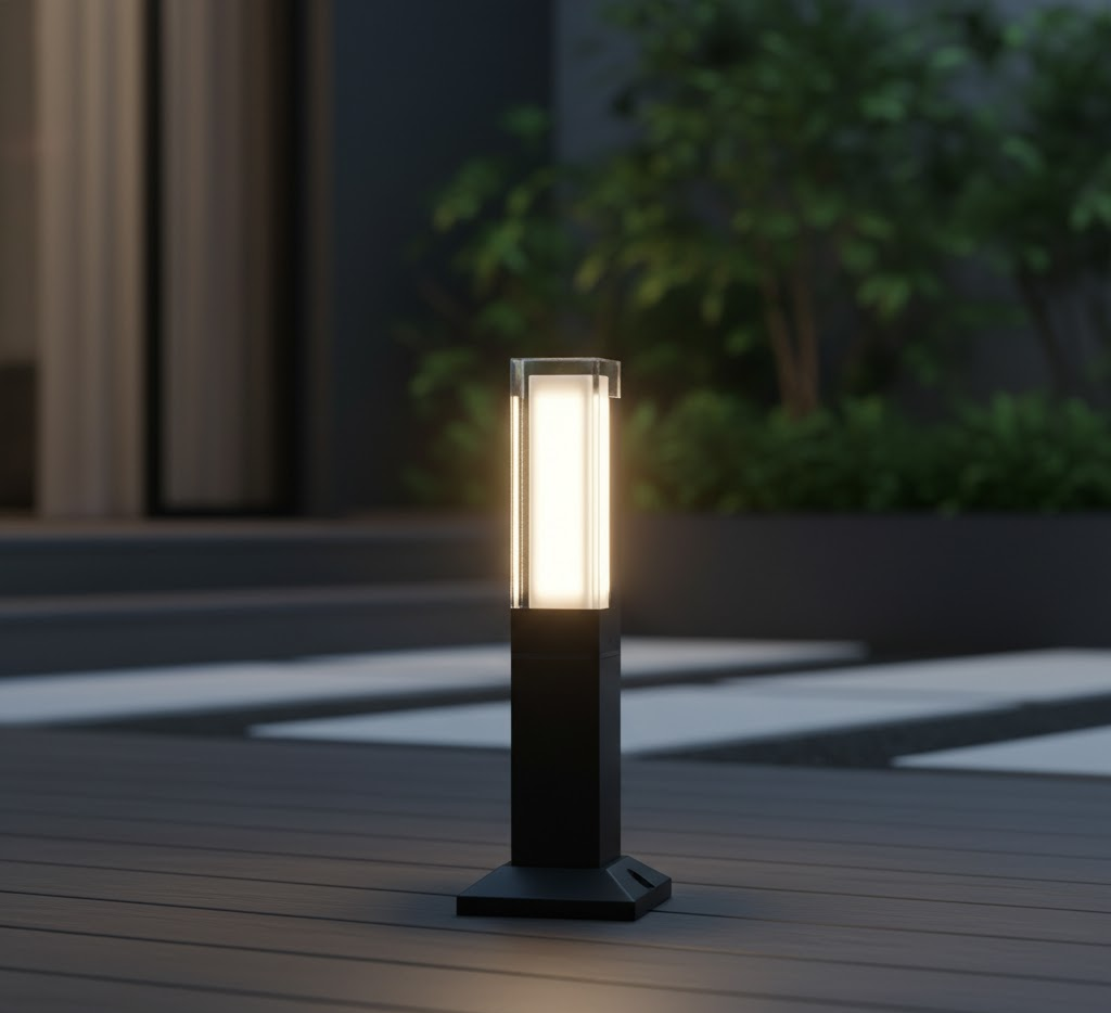 Stehende Gartenleuchte LED Aluminium Wasserdicht Moderne Außenbeleuchtung für Weg Terrasse Auffahrt Garten 30-100cm | Sansoti