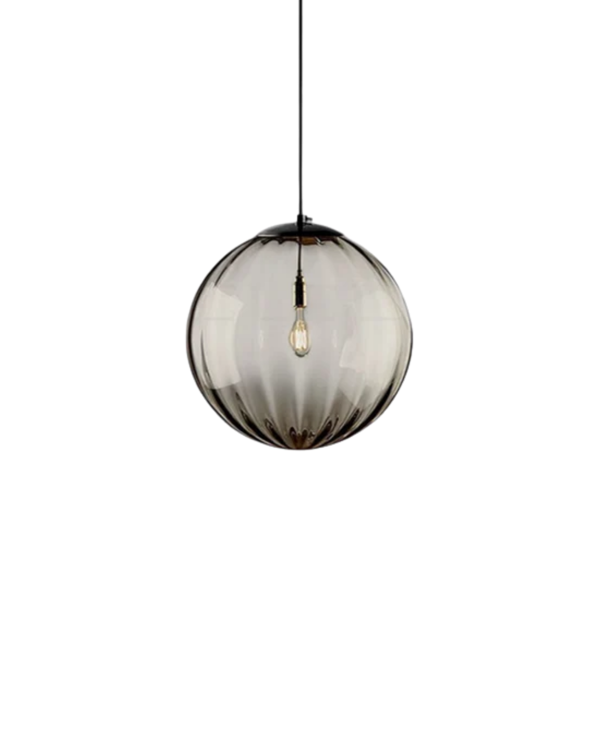 Suspension boule en verre soufflé à la main avec câble réglable gris, bleu, brun, rouge, vert, ambre 15x22cm 20x25cm lumière d'ambiance salle à manger salon chambre design moderne éclairage | Sansoti