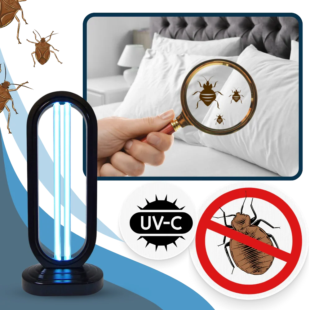 UV-C-Desinfektionslampe 38 W für mehrere Oberflächen mit Timer und Fernbedienung Schwarz Desinfektion | Sansoti