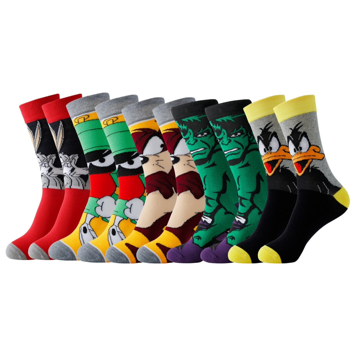 Socks Set of 20 Pairs Cotton Blend Breathable Elastic Unisex Everyday Comfort Colorful Design Feet | Sansoti
