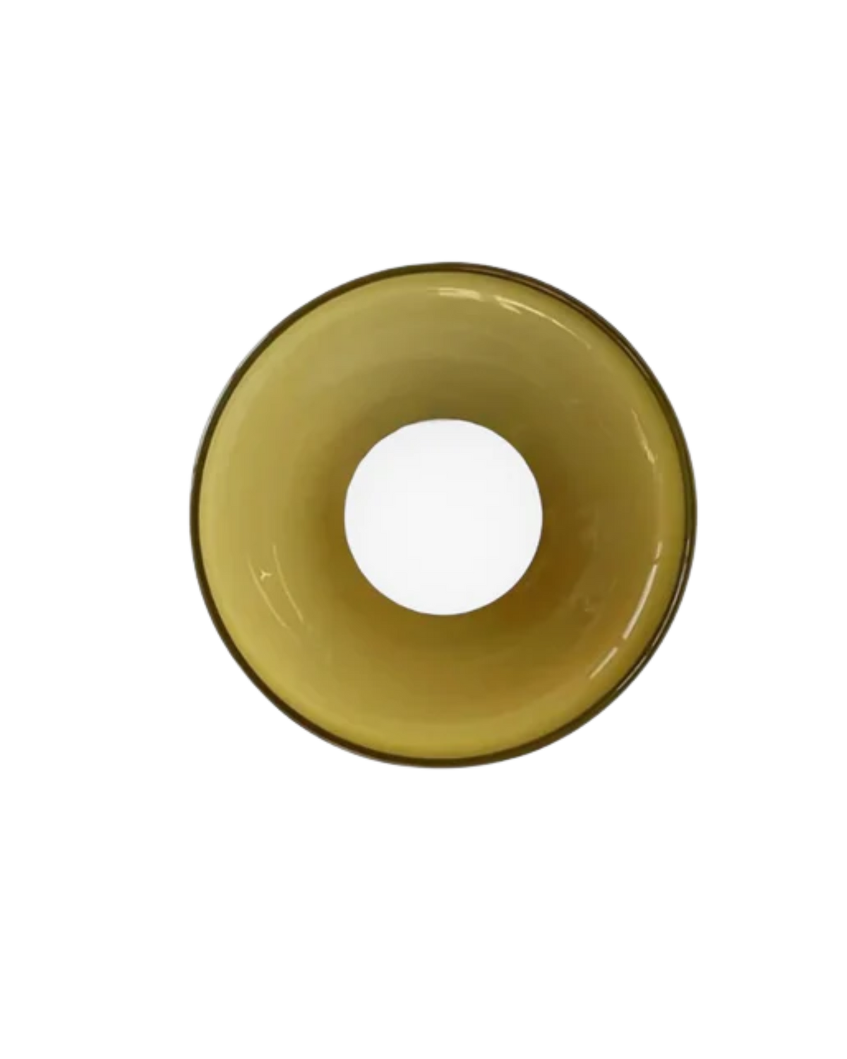Modern round ceiling lamp made of glass and iron – minimalist design lamp for living room and bedroom with warm light color | Sansoti