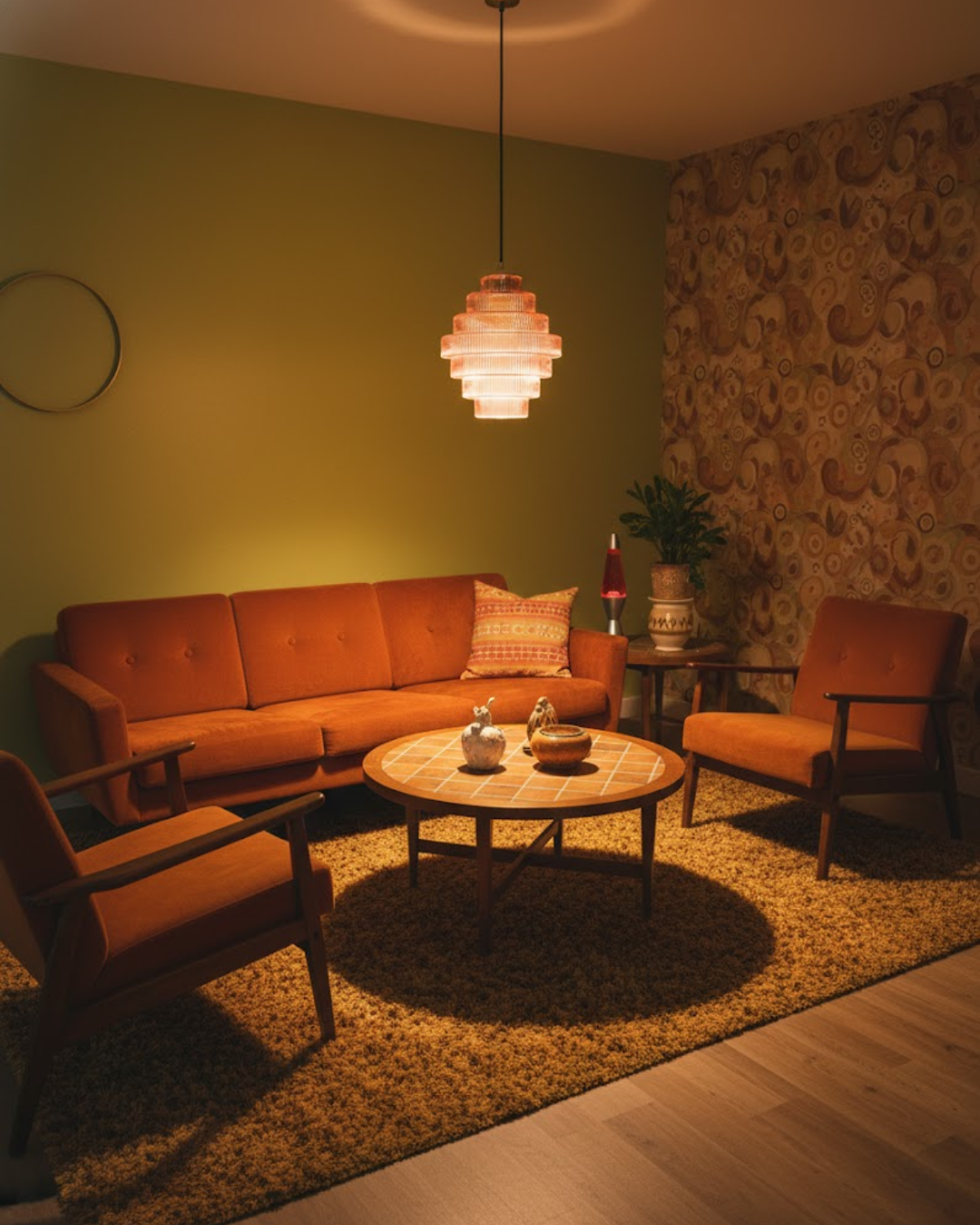 Nowoczesna kaskadowa szklana lampa wisząca ze złotym detalem do jadalni i salonu – luksusowe designerskie oświetlenie | Sansoti