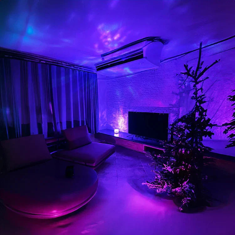 Aurore Projector Lamp Wireless 16 Colors Timer Ambient Light Bedroom Bedside Table Remote Control Dimmable | Sansoti