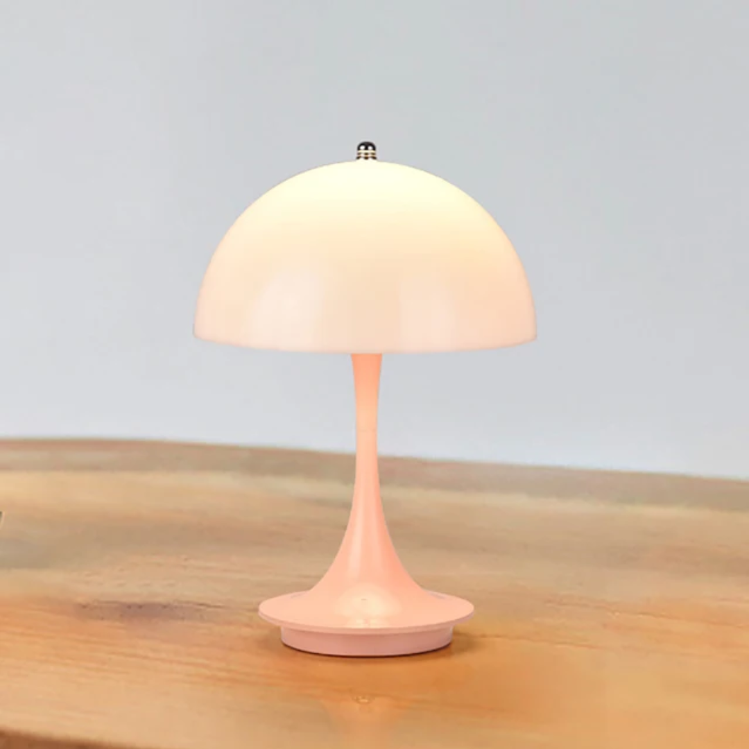 Lampe de table sans fil avec éclairage LED, rechargeable et design scandinave | Sansoti
