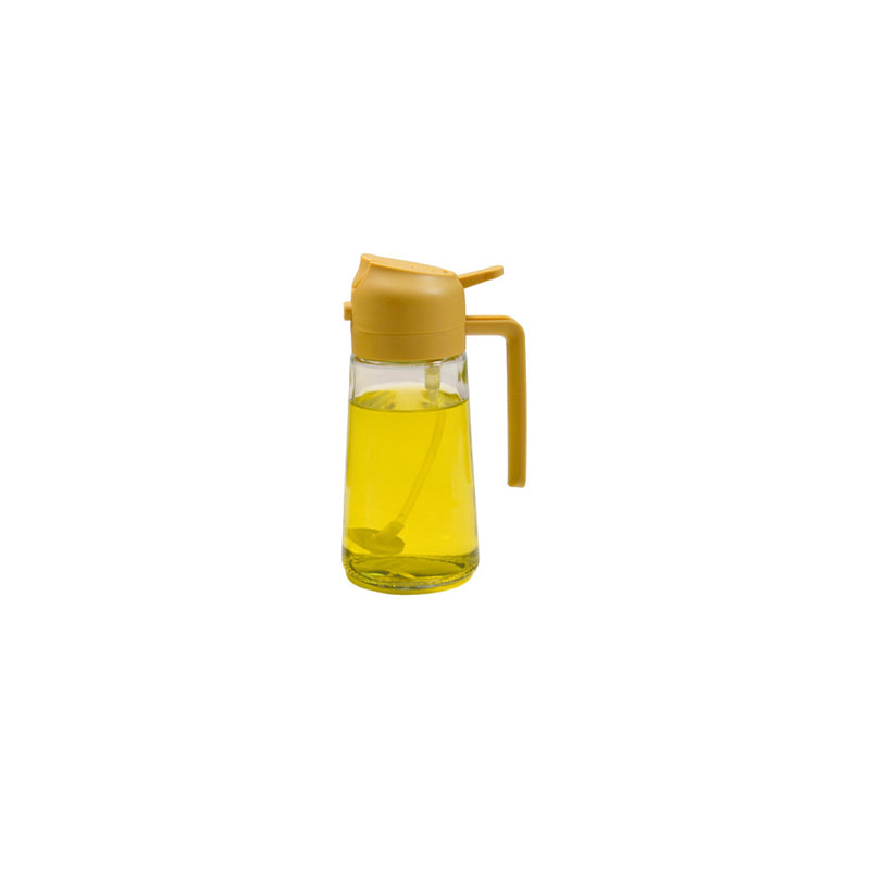 Glas-Ölzerstäuber und -spender 2-in-1, Pump- und Sprühflasche für Essig und Sojasauce, zum Dosieren in der Küche, 470 ml Öl | Sansoti