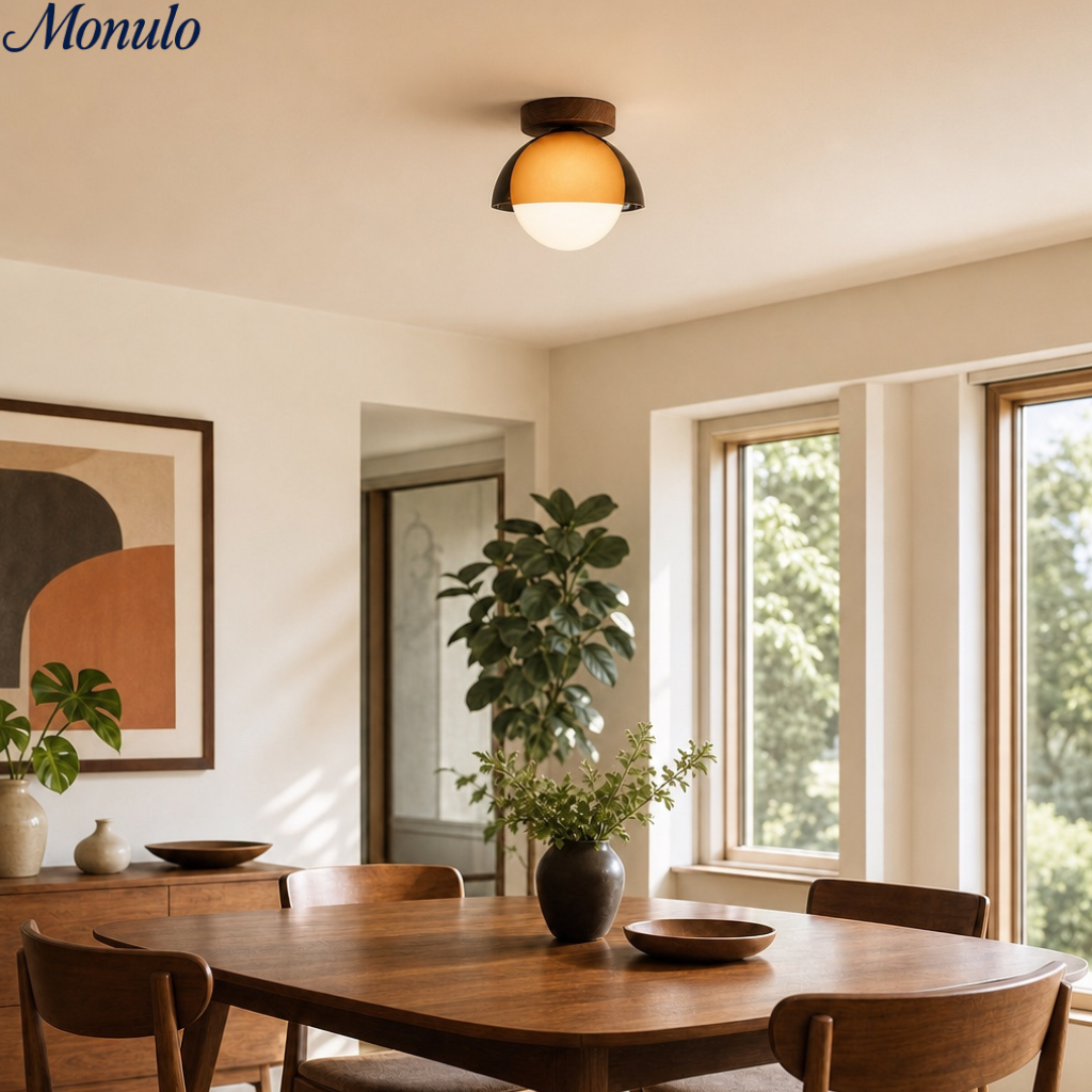 Vintage Ceiling Lamp with Sunset Tones for Hallway and Entrance – Modern Ambient Lighting | Sansoti