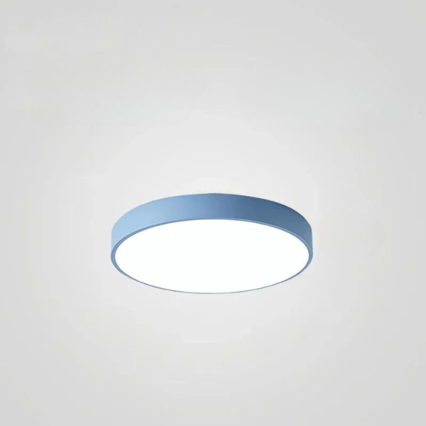 Bunte runde Deckenlampe LED ultradünnes Design für Wohnzimmer Schlafzimmer Arbeitszimmer Flur modernes Interieur Beleuchtung skandinavisch | Sansoti