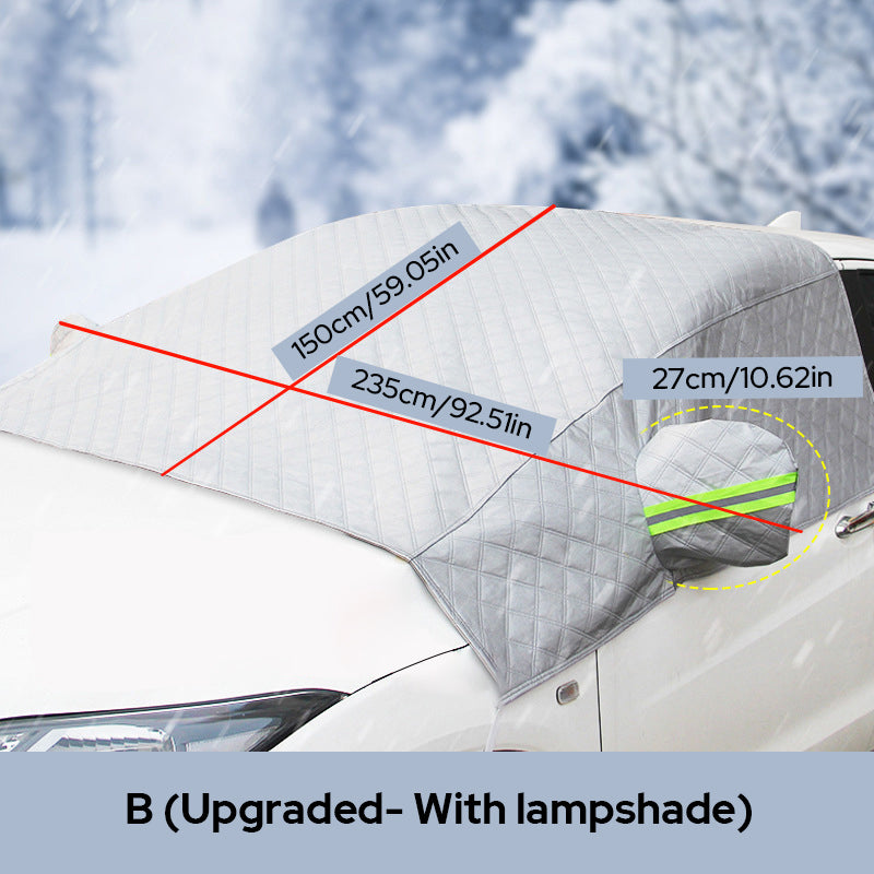 Magnetic Car Windshield Protector Windshield Sunshade and Ice Protection with Mirror Covers Winter Blanket All-Season Car | Sansoti
