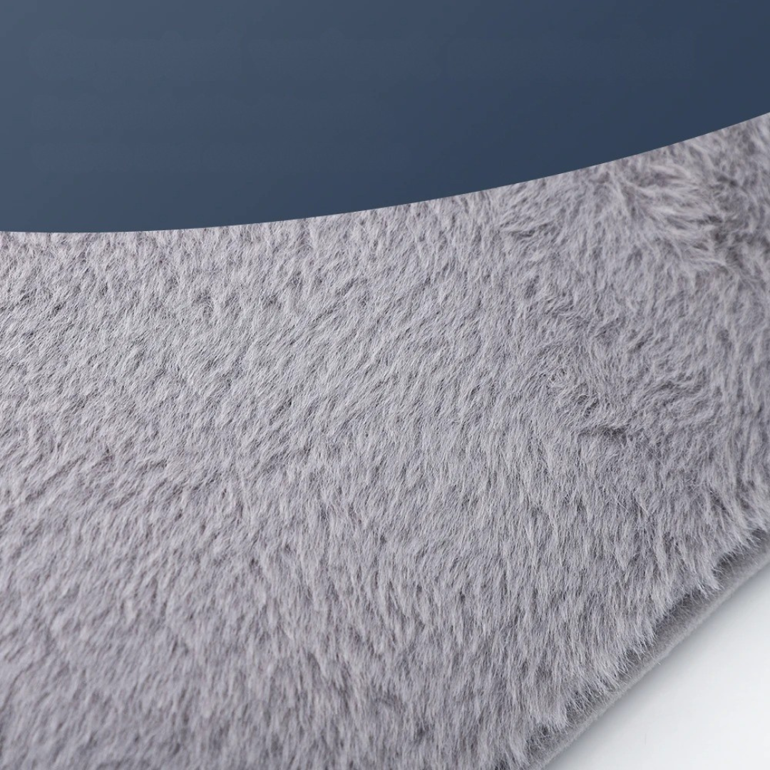 Verwarmbare Buikgordel USB-C 3 Warmtestanden Grijs Velours Elektrisch Warmtegordel voor Rug en Buik Comfort | Sansoti