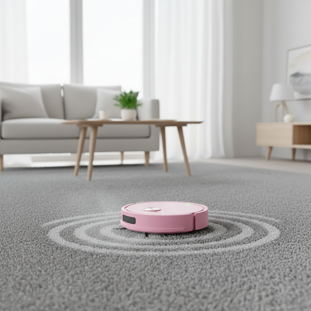Compact 2-in-1 Robot Vacuum Cleaner with Mopping – Intelligent Navigation & Automatic Floor Cleaning for Hard Surfaces | Sansoti
