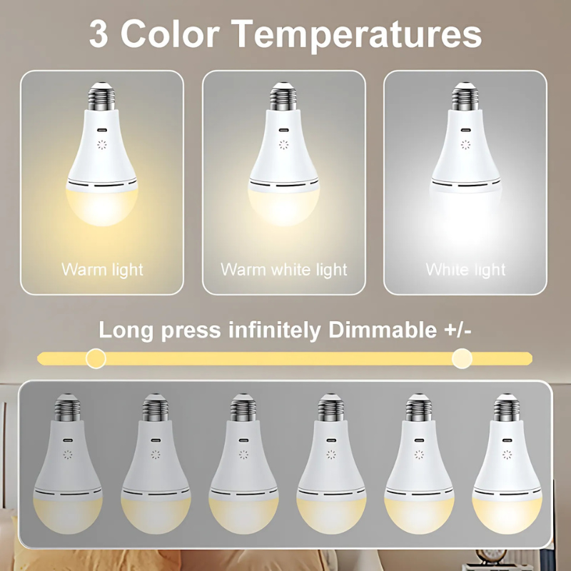 Wireless Rechargeable LED Table Lamp – Modern Ambient Lighting with Touch Control & Remote – Ø10cm | Sansoti