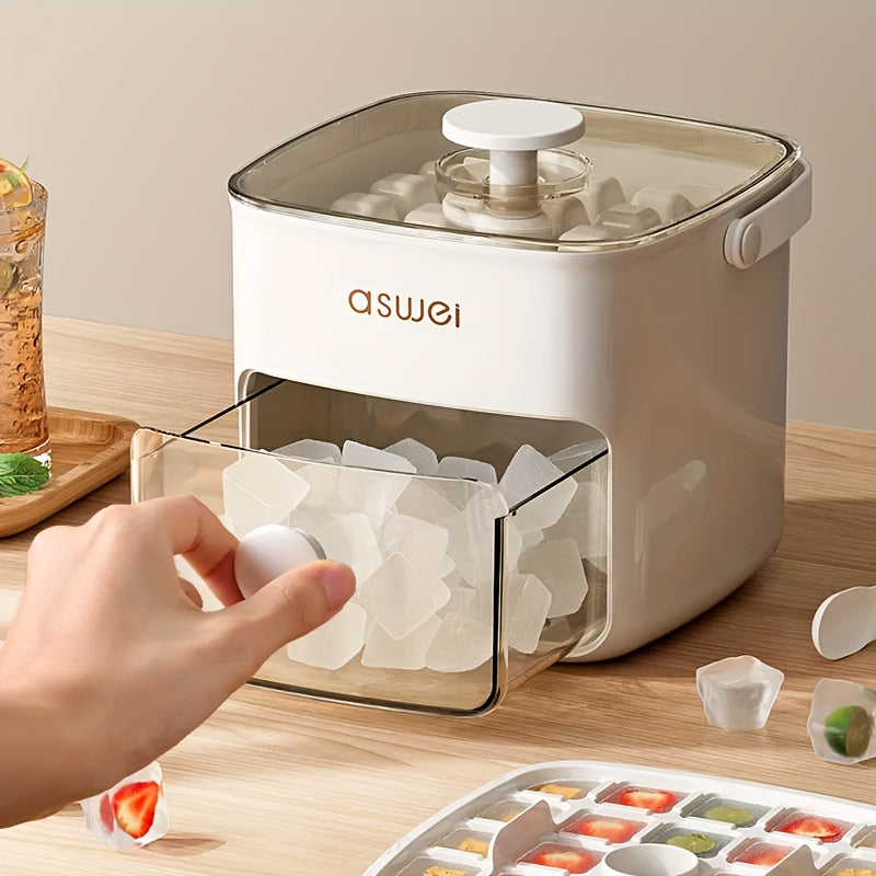 Ice maker for home bar, quickly makes ice cubes and ice balls, large capacity, food-safe | Sansoti