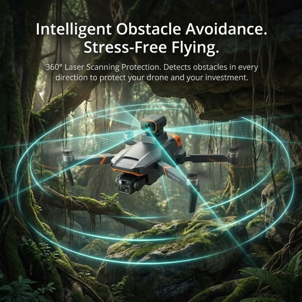 Drone with Camera – Professional Camera Drone with 8K Dual Camera, GPS and Brushless Motors | Sansoti