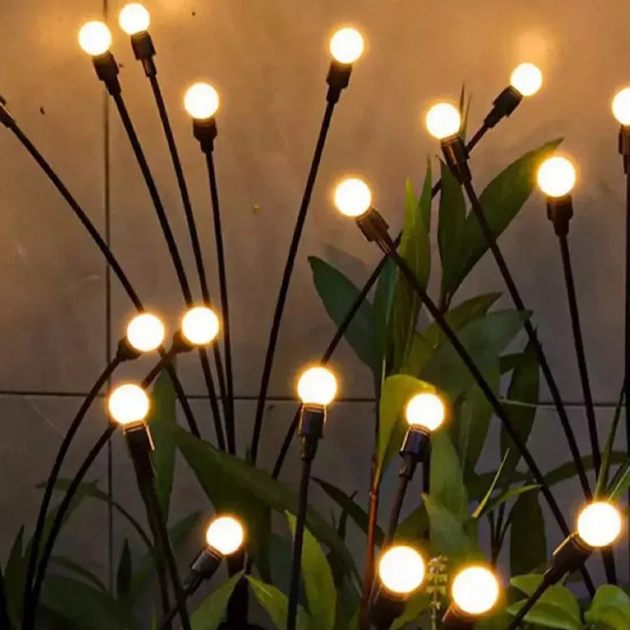 Glühwürmchen Gartenlampe Solarenergie 20 LED Warmweiß Außenlampe | Sansoti