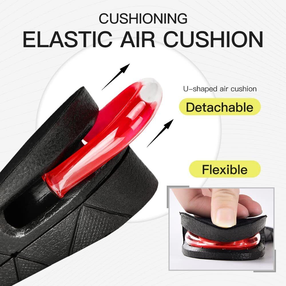 Height-Increasing Shoe Insoles 9cm Extra Height Invisible Comfortable Unisex for Daily Use and Special Occasions | Sansoti