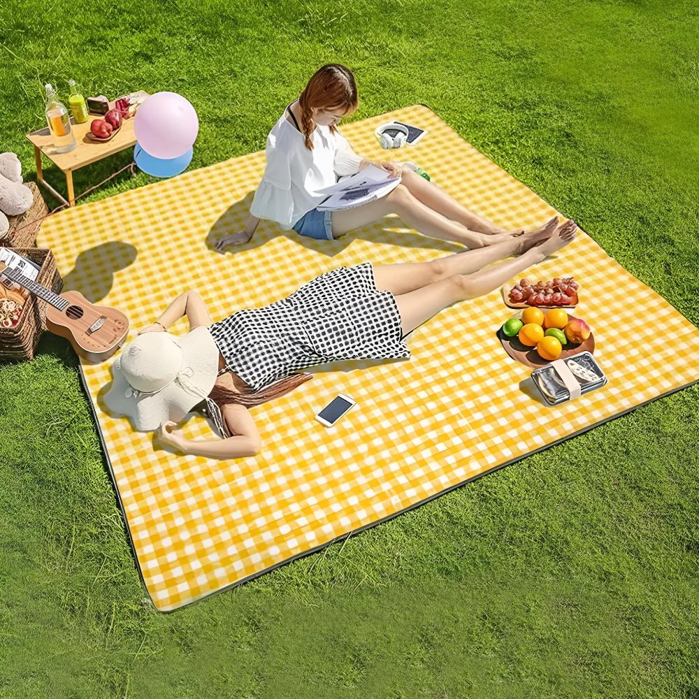 Waterproof Foldable Picnic Blanket for Outdoors – Soft Top PEVA Bottom – Compact Portable Beach Blanket for Picnic Camping Park | Sansoti