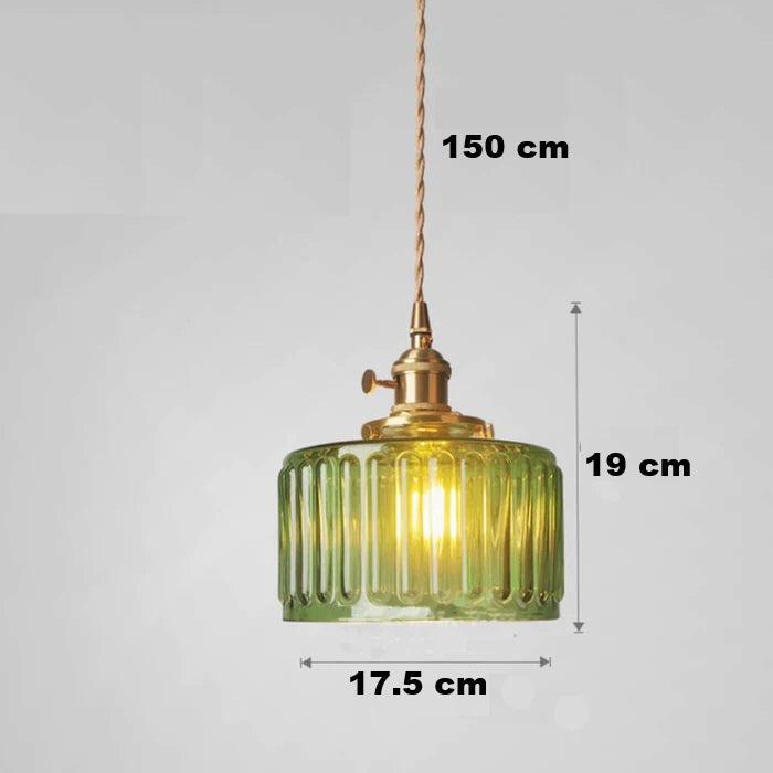 Hanglamp Kristalglas Cilindervorm Verstelbare Hoogte Vintage Stijl Woonkamer Eetkamer Hal Sfeerverlichting | Sansoti