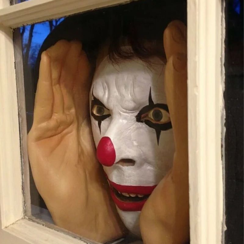 Halloween Window Decoration Peering Eyes with Scary Silhouettes for a Horror Party Haunted House Horror Theme Party | Sansoti