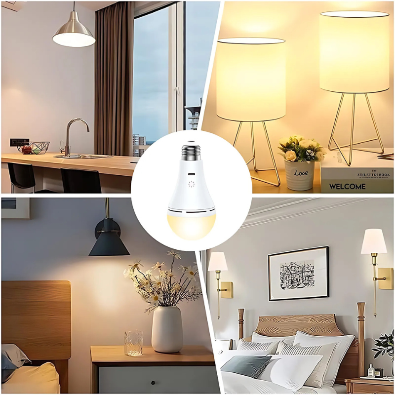 Wireless Rechargeable LED Table Lamp – Modern Ambient Lighting with Touch Control & Remote – Ø10cm | Sansoti