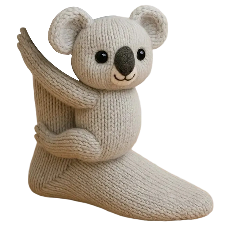 Kuschelsocken mit Tierdesign – Weiche Umarmungssocken für Wärme und Komfort | Sansoti