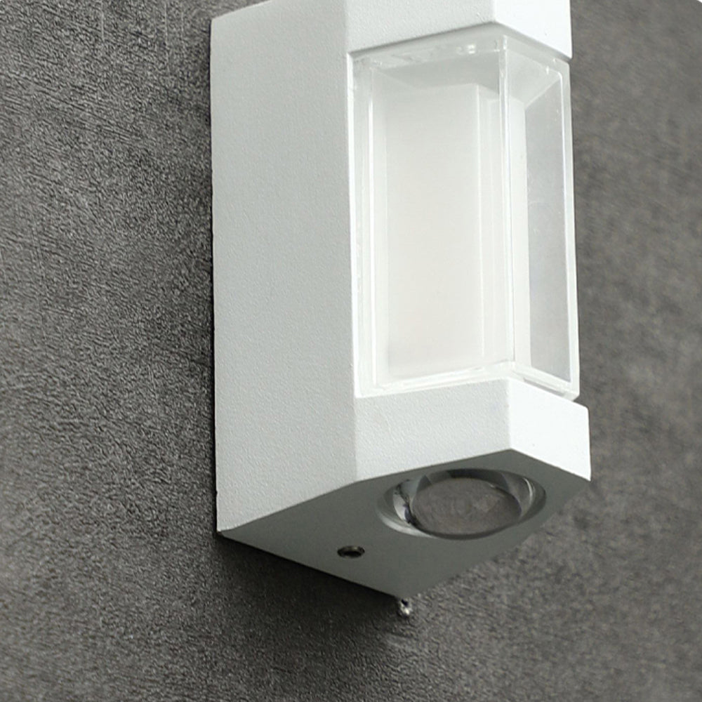 Lámpara exterior LED up down IP65 impermeable negra blanca para fachada 10W | Sansoti