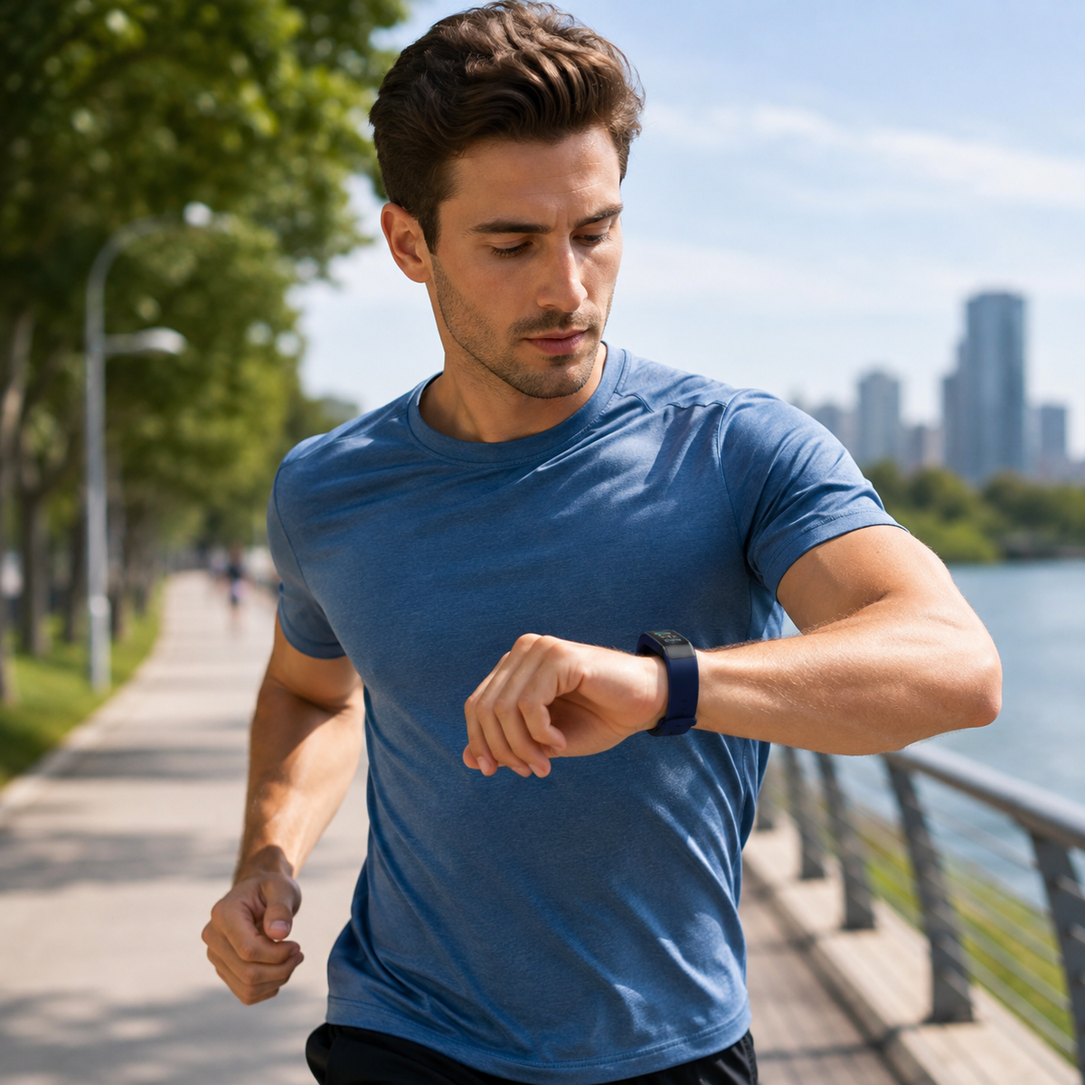 Gesundheitsarmband mit EKG, Herzfrequenzmessung, Blutdruckmessung, SpO2, Schlaftracker, IP67, wasserdichte Fitness-Smartwatch | Sansoti